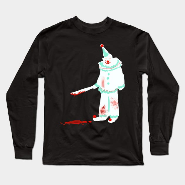 Killer Clown Long Sleeve T-Shirt by chalkyjustice